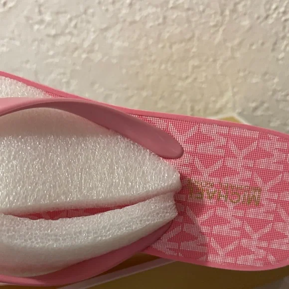 Michael Kors Pink MK Logo Platform Sandal - Picture 8 of 9